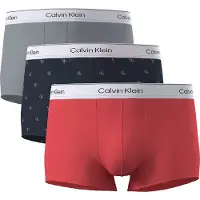 Calvin Klein Lv00nb4389 Trunk Low Rise Boxers 3 Units Multicolore XL Homme