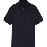 Armani Exchange pour homme. XM002372AF21936UB101 Polo marine profond (XL), Casuel, Viscose, Manche courte