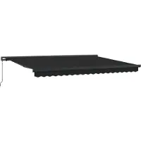 vidaXL Store extensible anthracite et gris 400 x 300 cm