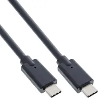InLine 35702A Câble USB 3.2 Gen.2, USB type-C mâle/mâle, noir, 2m