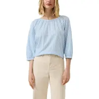 s.Oliver Chemisier bleu clair / blanc naturel