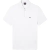 Armani Exchange pour homme. XM002372AF21936U0009 Tissu Polo blanc (L), Casuel, Viscose, Manche courte