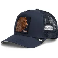 GOORIN BROS. Casquette 'Bear' bleu marine / cognac