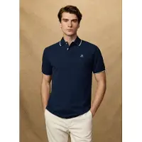 Hackett pour homme. HM5600136 Polo Heritage Fit Classic navy (XXL), Casuel, Coton, Manche courte, Marine