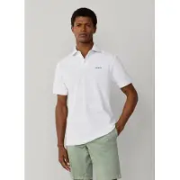 Hackett London pour homme. HM5600146 Polo avec bordure de plage, coupe classique (S), Blanc, Casuel, Coton, Manche courte