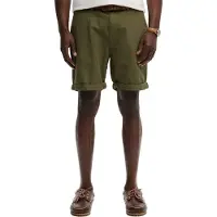 Superdry pour homme. M7110487A Short Premium Textured Chino vert (30), Casuel, Coton