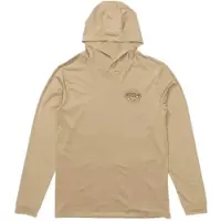 Salty Crew Jimmy Hooded Sunshirt Long Sleeve Rash Guard Beige 2XL Homme