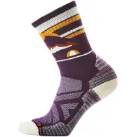Smartwool Hike Light Cushion Mountain Moon Crew Socks Violet EU 34-37 Femme