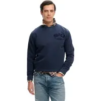 Superdry Vintage Athletic Tonal Crew Sweatshirt Bleu 2XL Homme