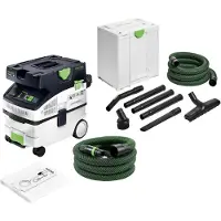 Festool CTM MIDI I CLEANTEC aspirateur mobile 1200 watts 15 l classe de poussière M + RS-HW D 36-Plus kit de nettoyage pour artisans