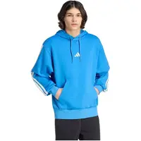 Adidas Essentials 3 Stripes Fleece Hoodie Bleu XL Homme