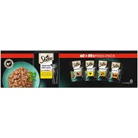 Sheba Mini Filets Sélection à la volaille pâtée en sauce pour chat maxipack (sachets 85 g)