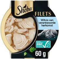 Sheba Filets au Poisson Blanc Durable en Sauce