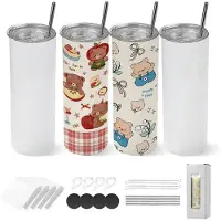 Vevor Gobelet à Sublimation Vierge 4PCs 591 mL