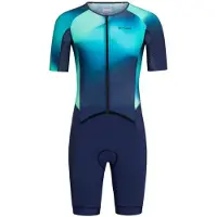 Orca Athlex Aero Race V2 Short Sleeve Trisuit Bleu S Homme
