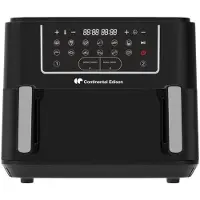 Continental Edison Friteuse Electrique a air sans huile - - CEFR2400TB - 2600 W - 10,5 L - Noir