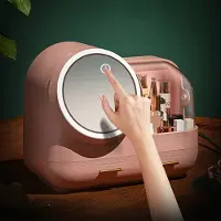 360Home Organisateur cosmétique LED Maquillage Rangement de la trousse de maquillage Rose