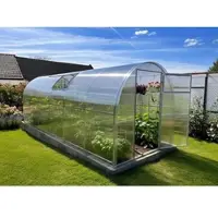 Garten Dream Jardin Dream Serre en polycarbonate "MINI" 2x6m en acier, avec polycarbonate 4mm