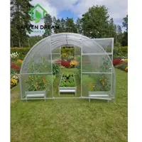 Garten Dream Jardin Dream Serre en polycarbonate "Titan" 3x10m en acier, avec polycarbonate 6mm