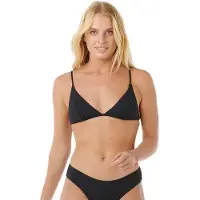 Rip Curl Premium Surf Banded Fixed Tri Bikini Top Noir 2XS Femme