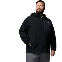 Columbia Tall Heights Iii Plus Size Softshell Jacket Noir 2X Homme