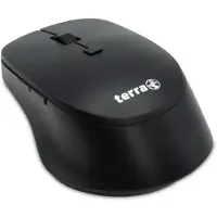 Wortmann AG Souris TERRA Mouse 4000 Wireless Silent USB noire – Souris ergonomique à 6 boutons