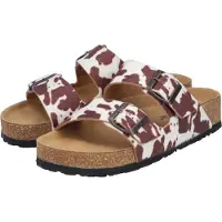 Rieker Damen Pantolette Beige/Kuhfell