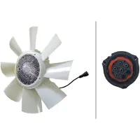Hella Ventilateur de refroidissement moteur 24 V 5 broches IAM-Expertise adapté notamment pour VOLVO FM