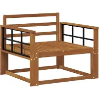 vidaXL Sofa de milieu extérieur Bois d'Acacia Massif Naturel