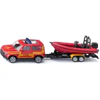 Siku Blister - Land Rover avec bateau