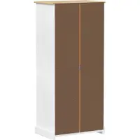 vidaXL Armoires blanches 76 x 50 x 170 cm en pin massif