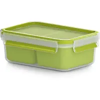 EMSA CLIP & GO Snackbox 1,0 L mit 2 Einsätzen 3100518101 4009049449227
