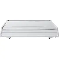 SucceBuy Marquise de fenêtre Auvent de porte Protection solaire Abri en aluminium 101,6x106,6x51cm
