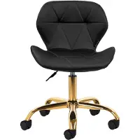 Activeshop Tabouret cosmétique QS-06G or noir