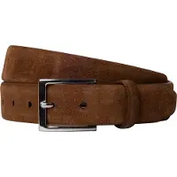 Hackett Suede Feather Edge Belt Marron 34 Homme