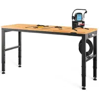 StarTech.com Etabli table de travail table d'atelier 1220x508x968mm - max. 900kg - table d'atelier robuste pour atelier et garage