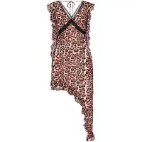Faina Robe rouge / noir