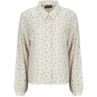 Pieces Chemise PCJOLLIE LS SHIRT femmes - Beige - EU M