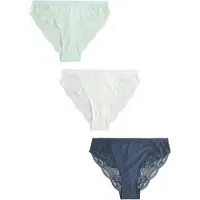 Next Slip bleu marine / menthe / blanc