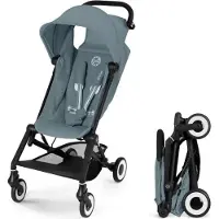 Cybex Poussette Canne Ultra-Compacte Agis, 5-22 kg, 6 mois-4 ans, Légère 6.3 kg, Compatible Avion, Stormy Blue
