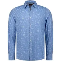 NZA 26cn528 Long Sleeve Shirt Bleu S Homme