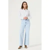 Garcia Celia wide femme Jeans, 25/32, Bleu, Wide fit