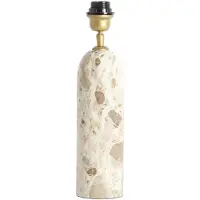 Light & Living - lampe de table - MALIKI - crème - marbre pierre - luminaire individuel - E27 - 8316813