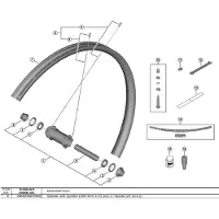 Shimano 300 Mm Wh-m9200-tl-f15-b-29 Ewhspokey0009 Spokes And Nipples Kit 24 Units Argenté