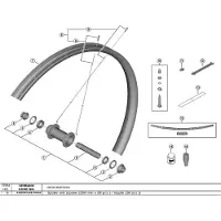 Shimano 299 Mm Wh-m9220-tl-f15-b-29 Ewhspokey000a Spokes And Nipples Kit 28 Units Argenté