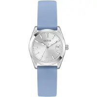 GUESS Montre à affichage analogique 'Alice' bleu pastel / argent