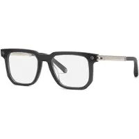 Philipp Plein Lunettes de Vue VPP196 52/20/140 Grigio scuro trasparente opaco Acetato MAN VPP196
