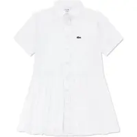 Lacoste Kids 447509 Short Sleeve Dress Blanc 10 Years Fille