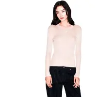 Armani Exchange pour femme. XW001874AF11957M4014 Pull Slim V rose (XS), Casuel, Classique, Viscose