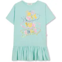 Billieblush U21834 Short Sleeve Dress Vert 2 Years Fille